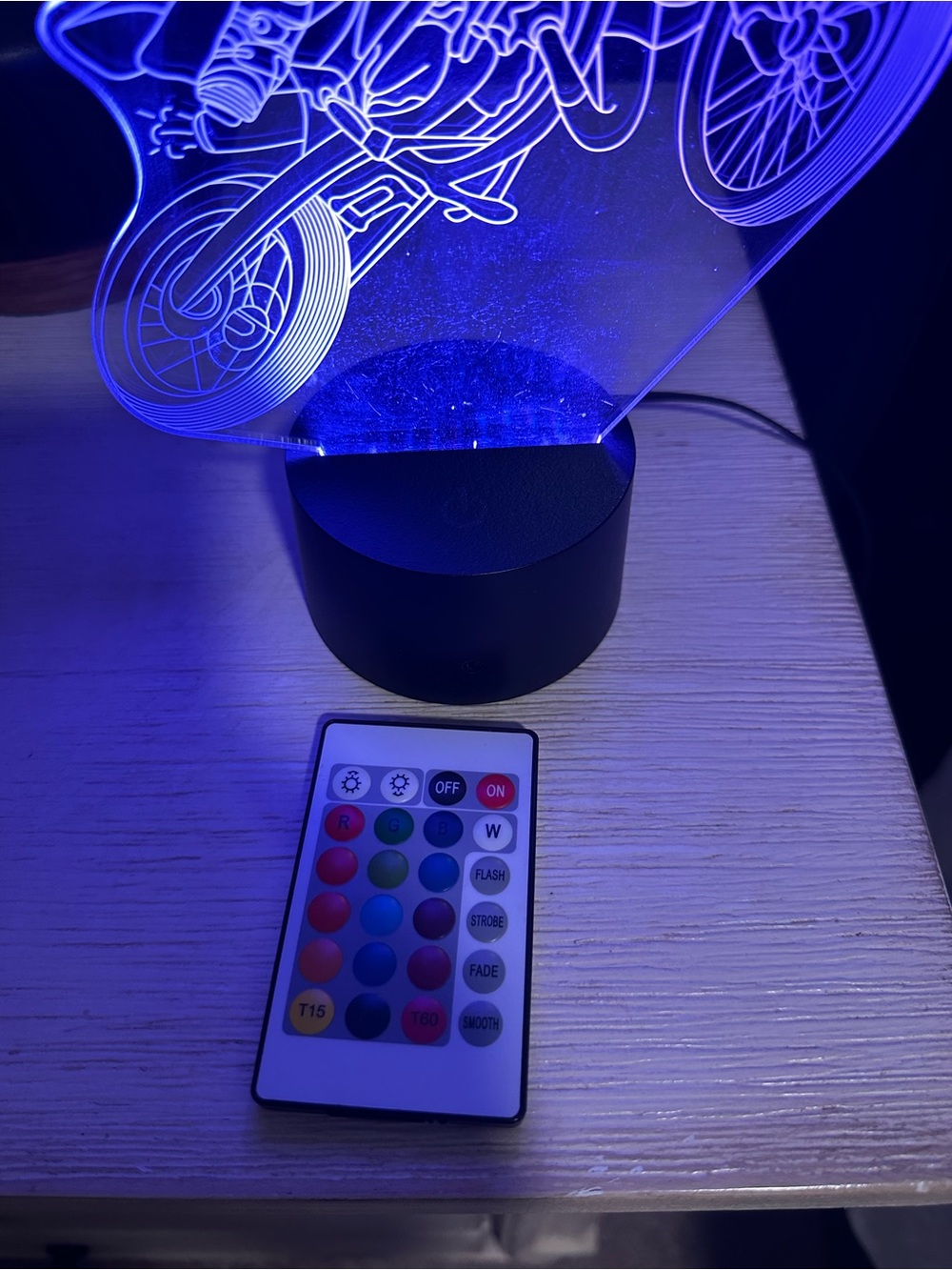 Motorcycle Rider LED Accent Lamp - Picture 2 of 2